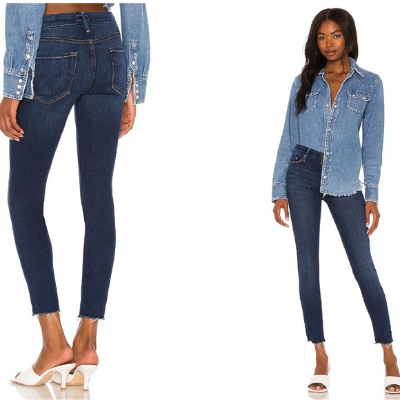 MOTHER Looker Ankle Fray Jeans Size 25 - Picture 13 of 13